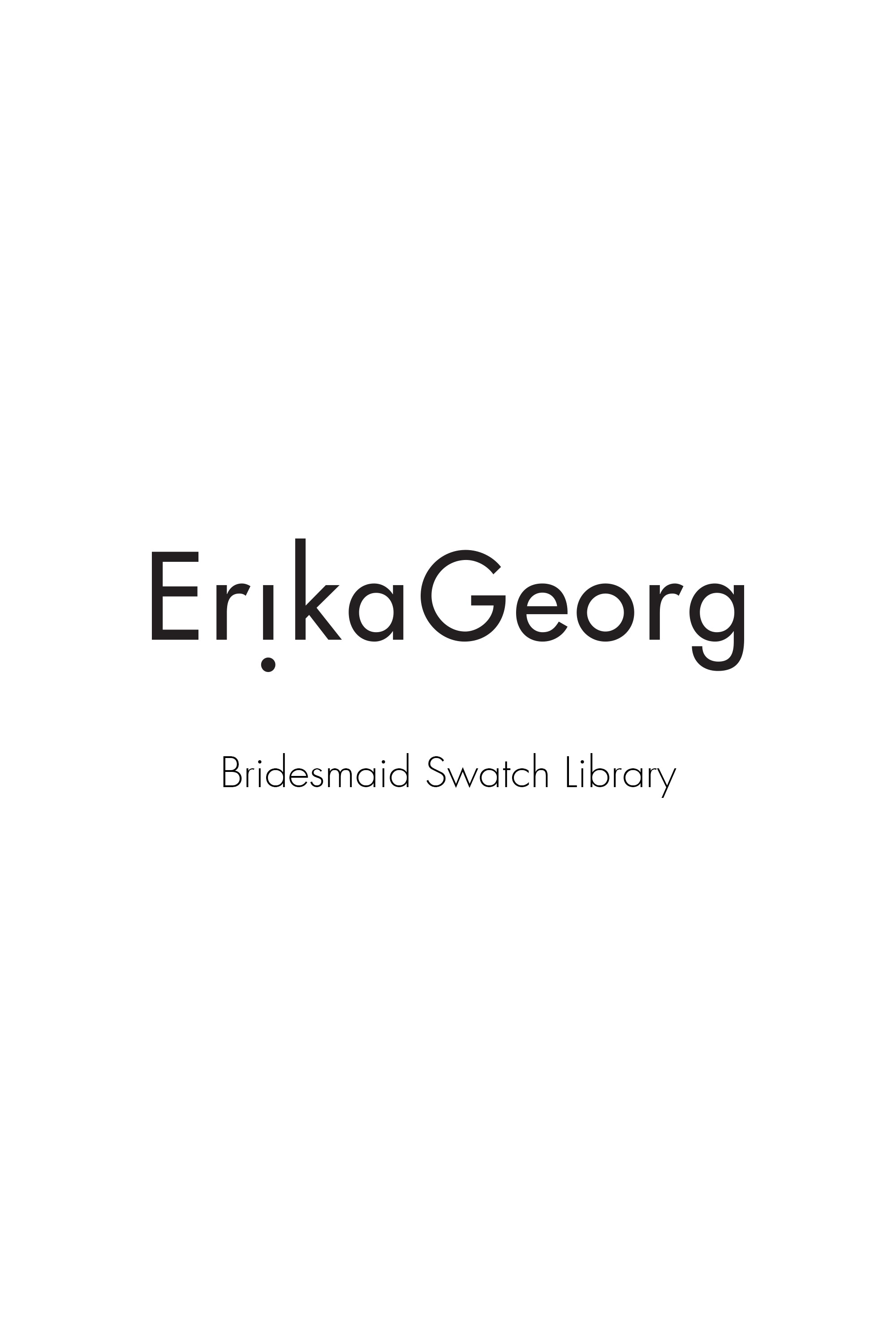 EG Seasonal- Bridesmaid Swatch Library